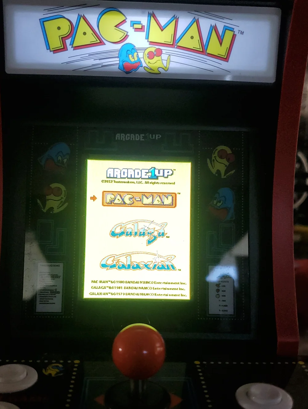 Arcade 1Up Pac-Man Tabletop Arcade With Galaga & Galaxian Games
